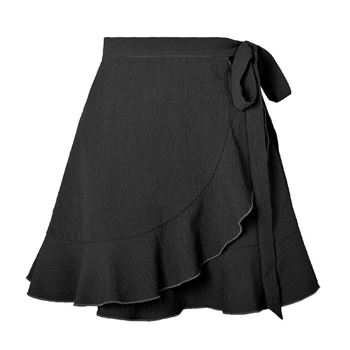 Obrázek Krátká zavinovací sukně - černá