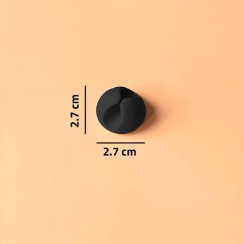 Obrázek z Nalepovací držák na kabel 5 ks - černý 