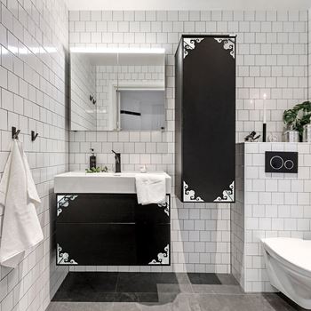 Obrázek z 4 ks Zrcadlové nálepky - ornamenty 
