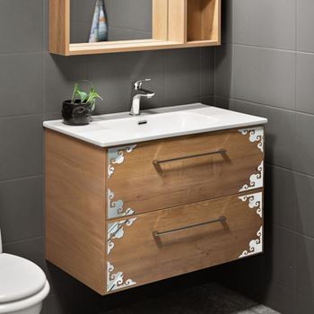 Obrázek z 4 ks Zrcadlové nálepky - ornamenty 