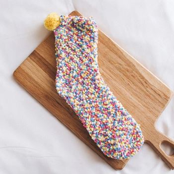Obrázek z Ponožky v dárkovém balení - žlutý cupcake 