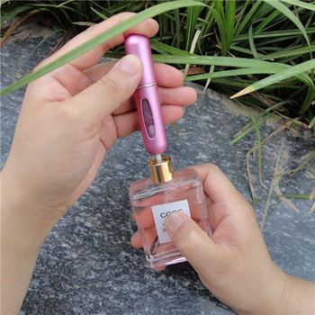 Obrázek z Plnitelný rozprašovač na parfém - růžový 