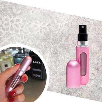 Obrázek z Plnitelný rozprašovač na parfém - růžový 