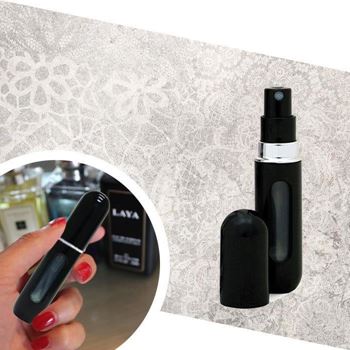 Obrázek z Plnitelný rozprašovač na parfém - černý 
