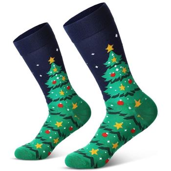 Obrázek z Ponožky s vánočním vzorem - stromečky 