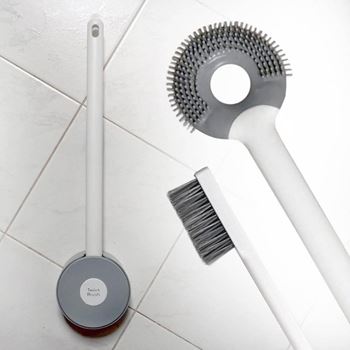 Obrázek Silikonový kartáč na wc 2v1