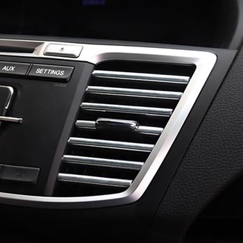 Obrázek z Dekorační lišty na ventilační mřížku auta 10 ks - stříbrná 