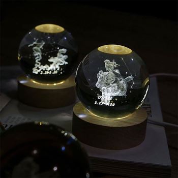 Obrázek z LED svítící koule znamení - Býk 