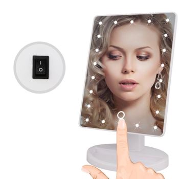 Obrázek z Kosmetické zvětšovací zrcátko 22 LED diod 