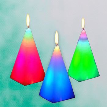 Obrázek z Kouzelná svíčka - čtyřstěnná pyramida 