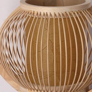 Obrázek z Bambusová stolní lampa s LED žárovkou 