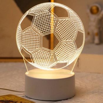 Obrázek 3D lampička - fotbalový míč