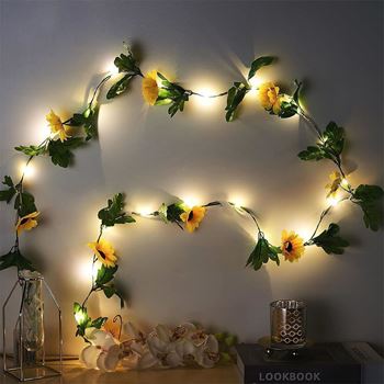 Obrázek z LED světelný řetěz 2 m - slunečnice 
