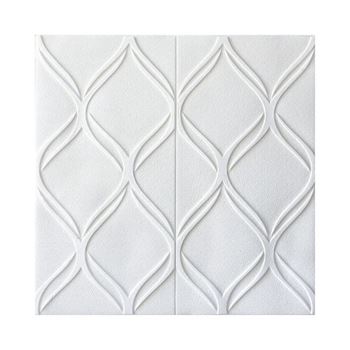 Obrázek z 3D tapeta ornament - bílý 