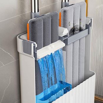 Obrázek z Ždímací mop s dvoukomorovým kbelíkem 