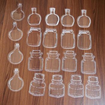Obrázek z DIY herbář - samolepky na sušené květiny  