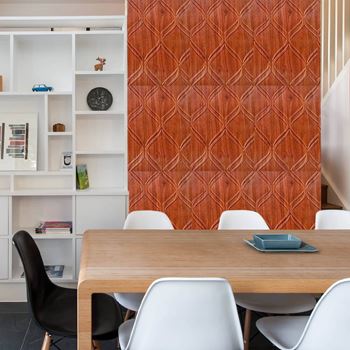 Obrázek 3D tapeta ornament - dřevěný