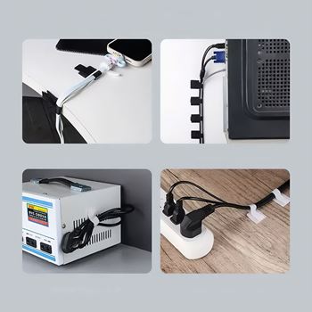 Obrázek z 10 ks stahovací páska na suchý zip 