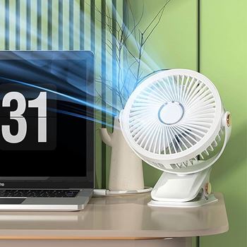 Obrázek z Přenosný stolní ventilátor s klipem 