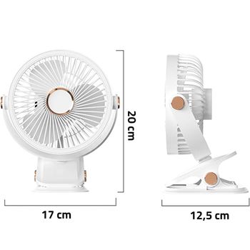 Obrázek z Přenosný stolní ventilátor s klipem 