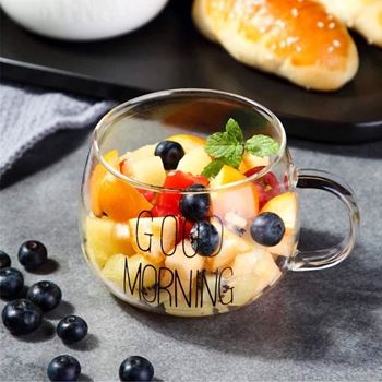 Obrázek z Skleněný hrnek Good morning 