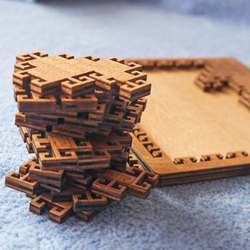 Obrázek z Dřevěné puzzle labyrint 