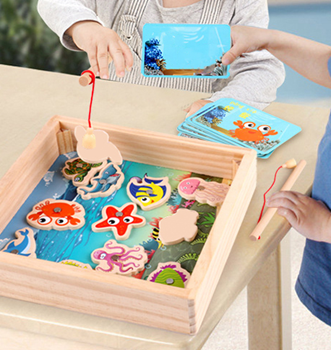 Obrázek Dřevěná hra chytání rybiček