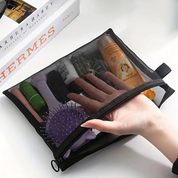 Obrázek Průhledná kosmetická taštička se zipem