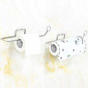 Obrázek Nerezový nalepovací držák na papírové utěrky