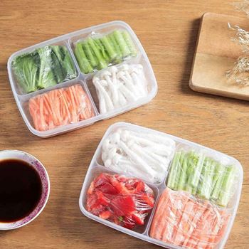 Obrázek z Dělená dóza na potraviny se 4 oddíly + víčko 