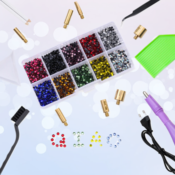 Obrázek z Aplikátor na lepení kamínků + sada kamínků 