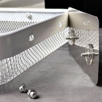 Obrázek z Kovová nalepovací rohová polička 