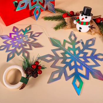 Obrázek z Závěsná dekorace sněhové vločky 6 ks 