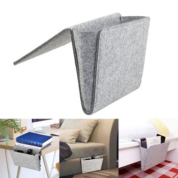 Obrázek z Závěsný kapsář / organizér na postel - šedivý 