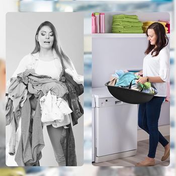 Obrázek z Skládací koš na vyndání prádla 