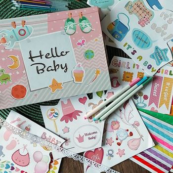 Obrázek z Dětské fotoalbum + kreativní sada samolepek 