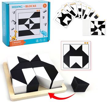 Obrázek Černobílý tangram