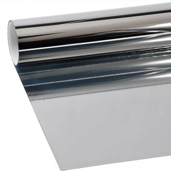 Obrázek z Zrcadlová fólie na okna 200 cm - stříbrná 