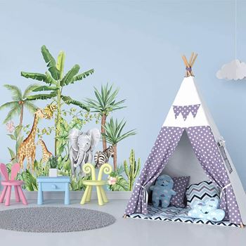 Obrázek z Dětské samolepky na zeď - zvířata z džungle 