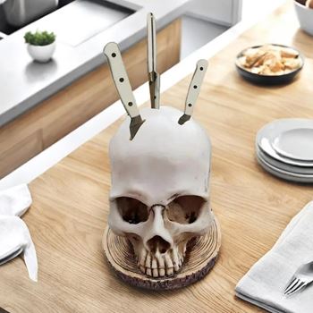 Obrázek z Držák na nože lebka 