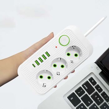 Obrázek Prodlužovačka se 3 zásuvkami a USB porty