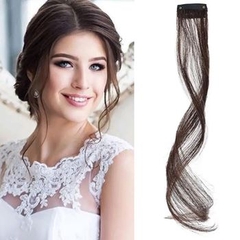 Obrázek z Příčesek do vlasů na klipu melír - hnědý 