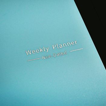 Obrázek z Nedatovaný motivační diář - modrý 