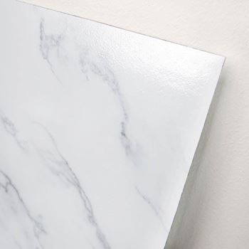 Obrázek z PVC samolepicí podlahové čtverce 30x30 cm - bílý mramor 