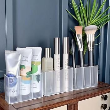 Obrázek z Nalepovací organizér se 3 přihrádkami - průhledný 