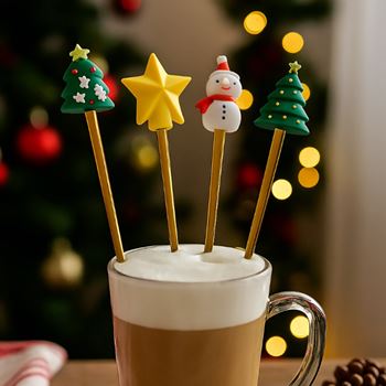 Obrázek Sada vánočních lžiček v dárkové krabiččce 4 ks