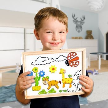 Obrázek Dřevěná magnetická tabulka - zvířátka