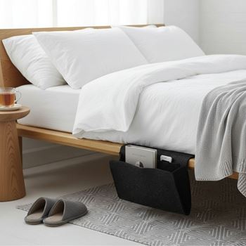 Obrázek z Závěsný kapsář / organizér na postel - černý 