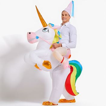 Obrázek z Nafukovací kostým - jednorožec 