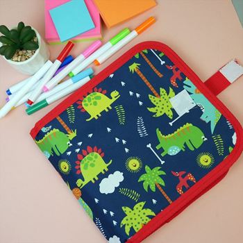 Obrázek Dětská kreslící knížka s fixy - dinosauři